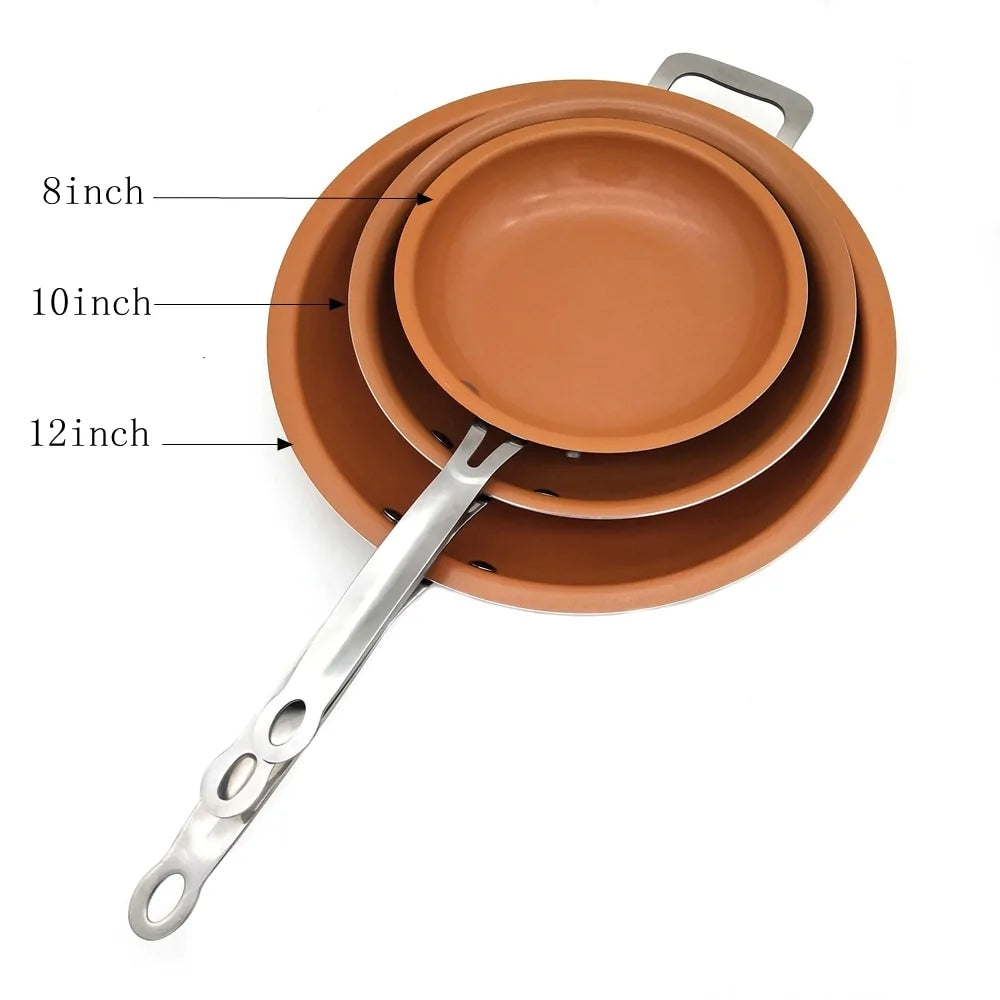 Koperen Non-stick koekenpan
