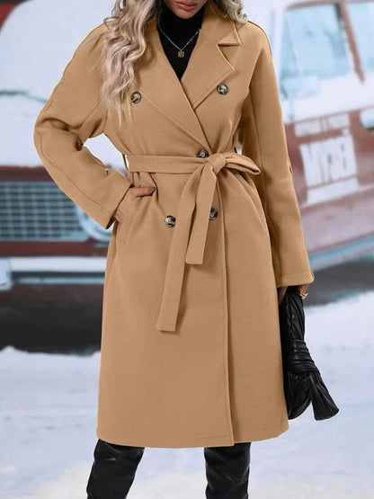 Dikke Effen Trenchcoat