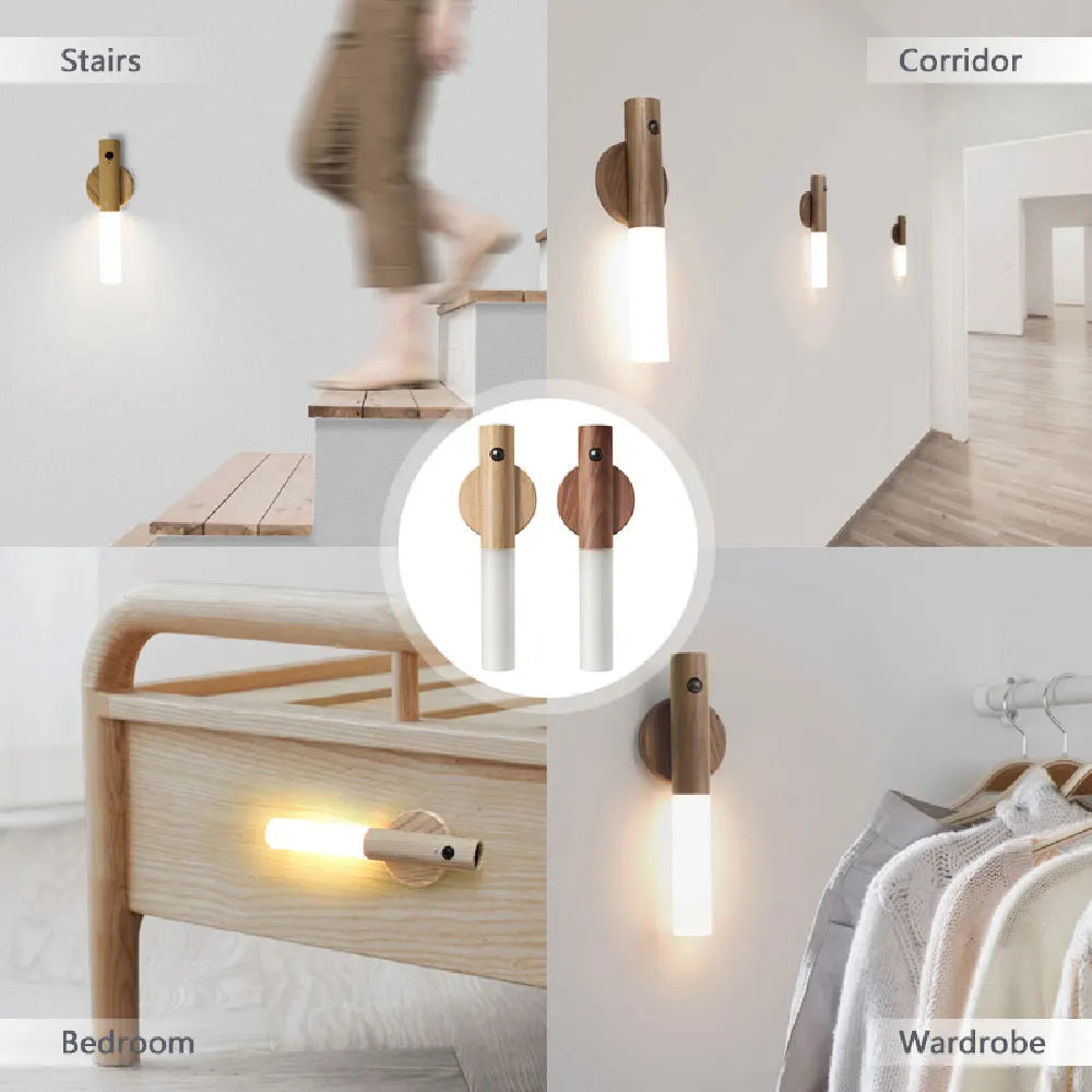 Draagbare Houten Lamp