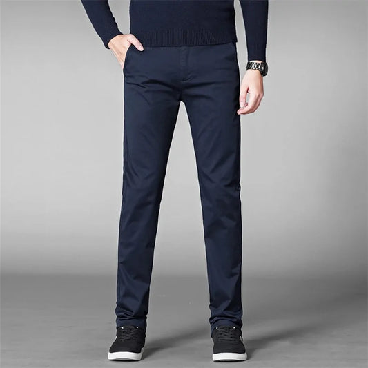 Moderne Slim Fit Katoenen Broek