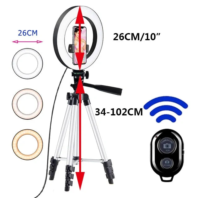 Tripod Holder + LED licht